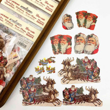 Santa's Sleigh Loose Christmas Paper Scrap Pack